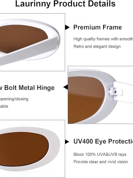 Retro Small Oval Sunglasses main image 5